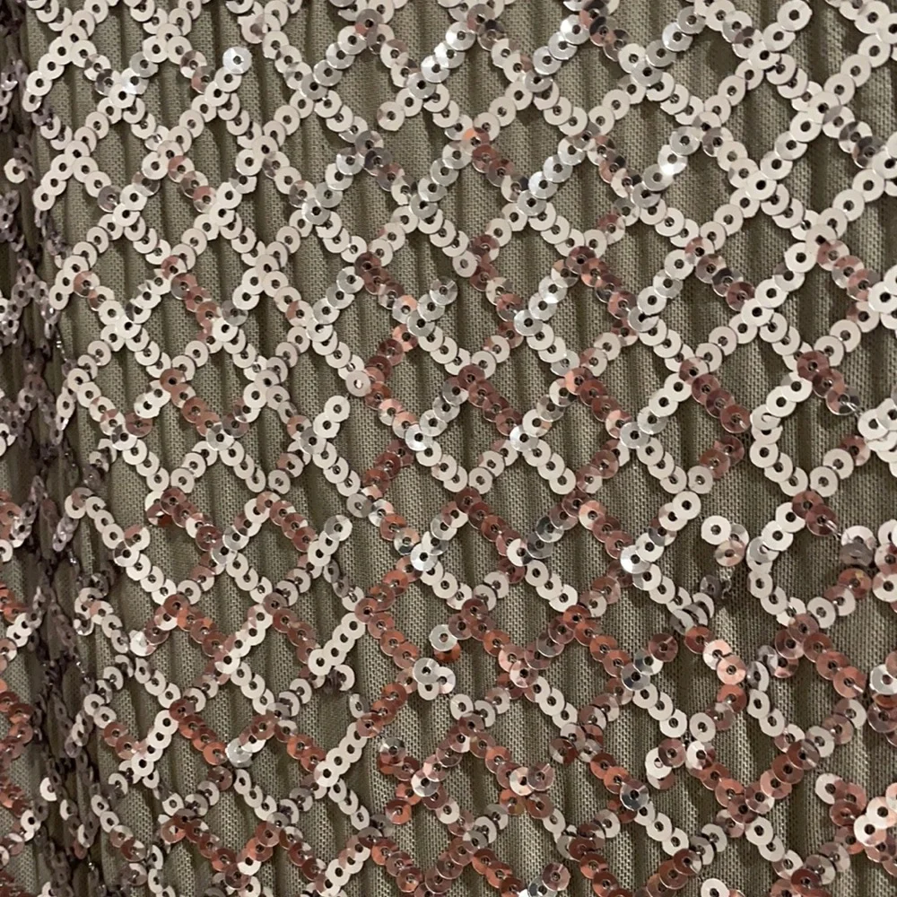 Aqua silver gown - Picture 2 of 4